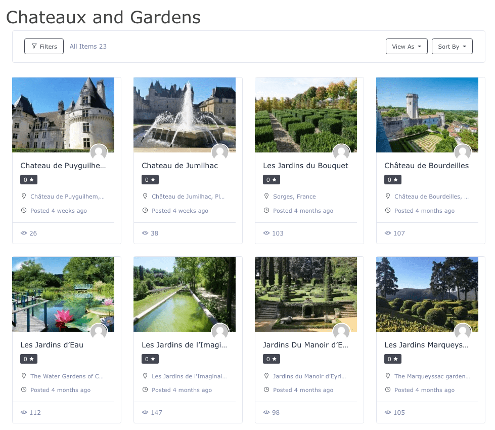 Image of Chateaux Gardens Screenshot no menu