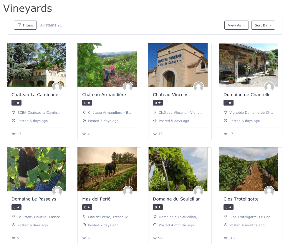 Image of Vineyards Screenshot no menu